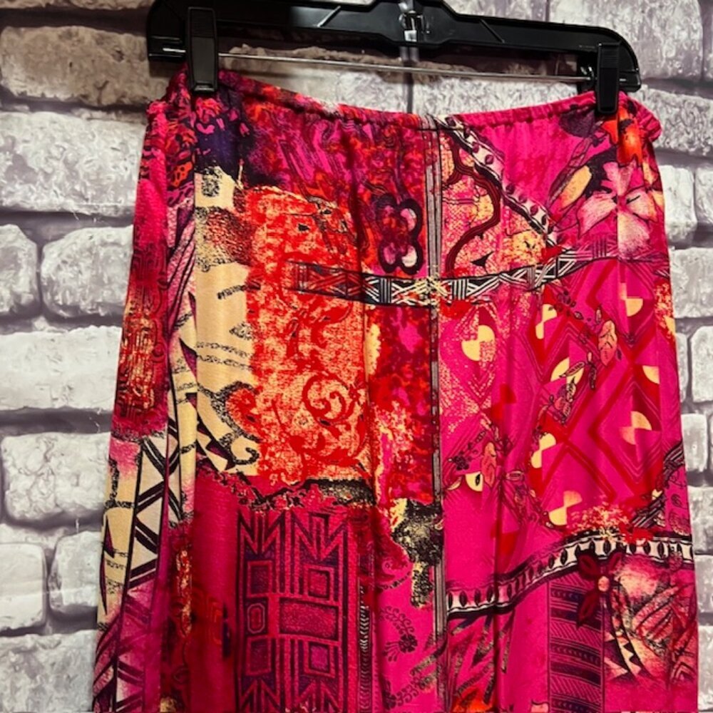 Chico's Pink, Black & White A-Line Skirt Size XL - Picture 7 of 8